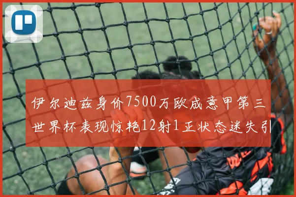 伊尔迪兹身价7500万欧成意甲第三世界杯表现惊艳12射1正状态迷失引发关注